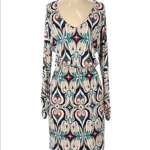 Tart Ikat Long Sleeve Dress